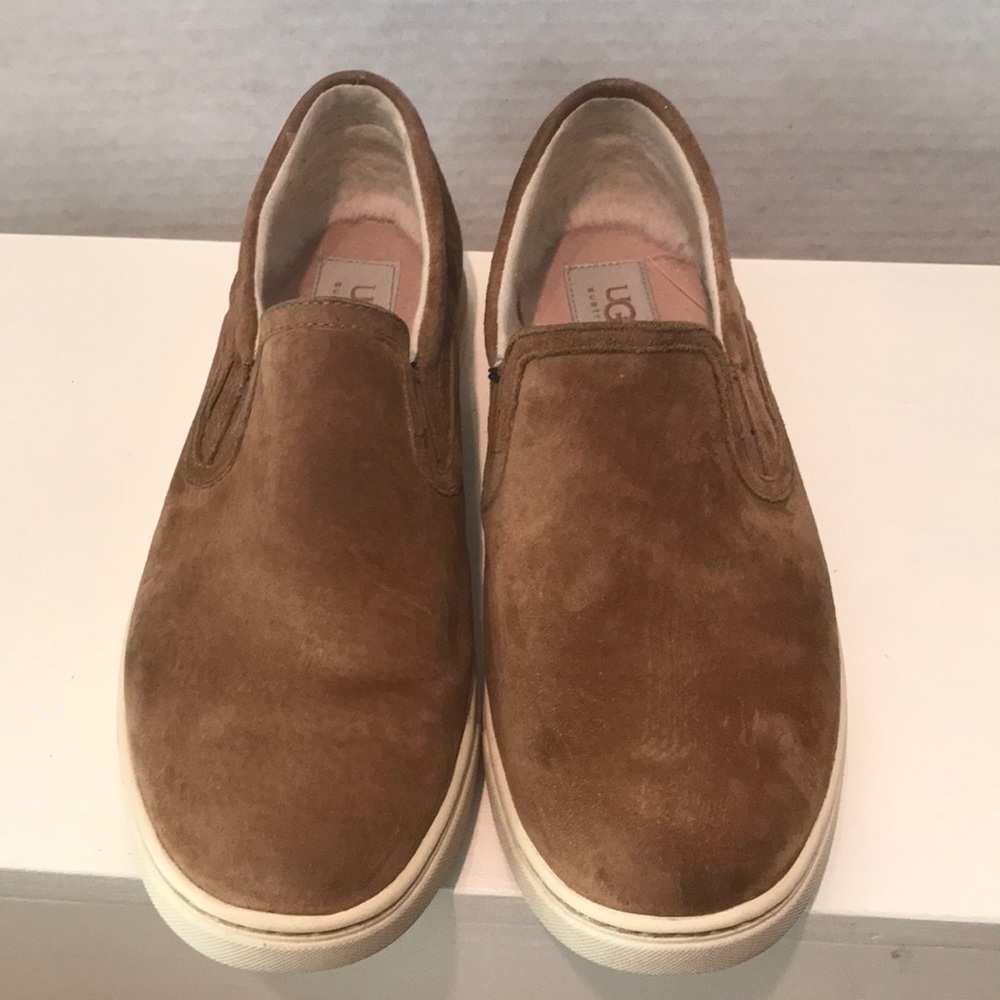 UGG (Australia) Brown Suede Slip-on Sneakers